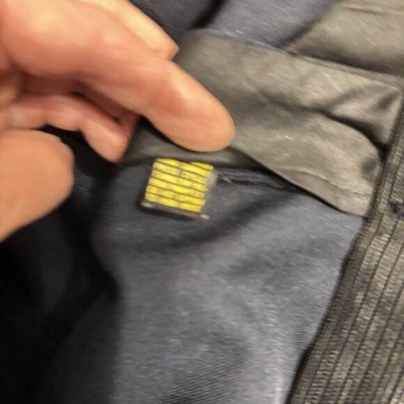 Haggar Dress Pants Mens Expand-o-Matic Navy Size 40/31 Back Button Missing - Picture 12 of 14